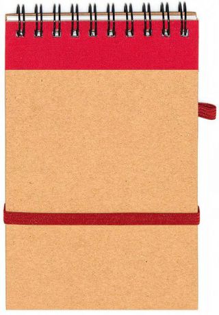Fiteko Блокнот 70 листов цвет светло-коричневый красный RPB-01