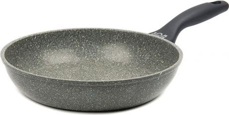 Сковорода "Korea Wok", с антипригарным покрытием, цвет: серый. Диаметр 26 см. KWF2621MS