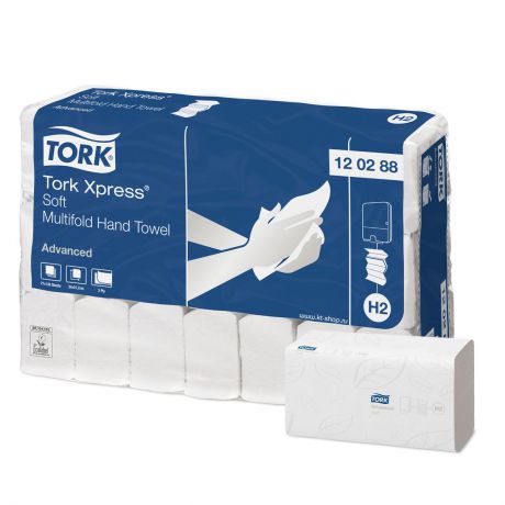 Tork Xpress листовые полотенца сложения Multifold 2-сл 136л, коробка 21 шт