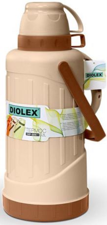 Термос "Diolex", цвет: бежевый, 3,2 л