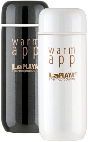 Набор термосов LaPlaya "Warm App", цвет: черный, белый, 0,2 л, 2 шт