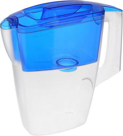 Фильтр-кувшин Гейзер "Мини", с картриджем, цвет: прозрачный, синий, 2,5 л