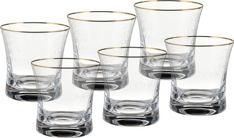 Набор стаканов для виски Bohemia Crystal "Grace. Панто", 280 мл, 6 шт
