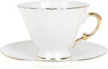 Набор чайный Best Home Porcelain "Белое золото", 220 мл, 2 предмета