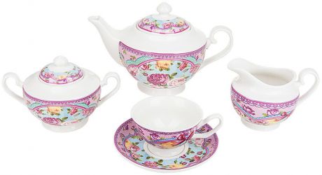 Сервиз чайный Nouvelle De France "Розовый нектар", 15 предметов