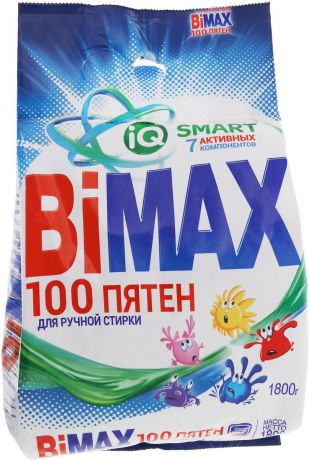 Стиральный порошок BiMax "100 пятен", 1,8 кг