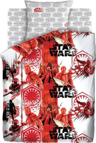 Комплект белья детский Star Wars "Алая гвардия", 1,5-спальный, наволочки 70х70