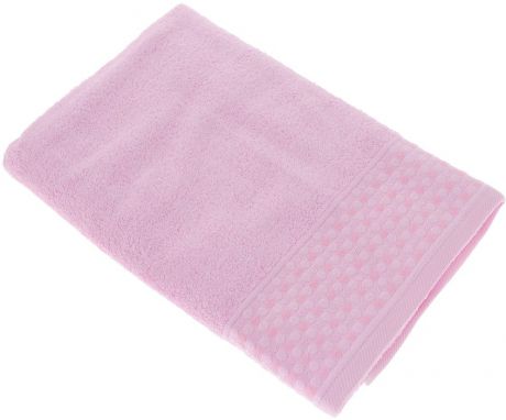 Полотенце Tete-a-Tete "Сердечки", цвет: розовый, 70 х 140 см
