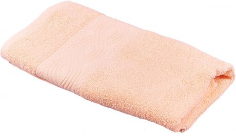 Полотенце махровое Унисон "Анкона", цвет: персиковый, 50 х 90