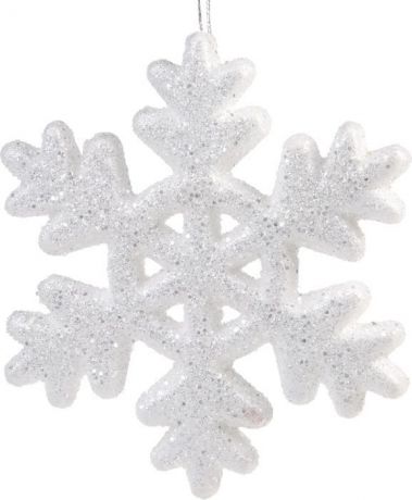 Новогоднее подвесное украшение Magic Time "Снежинка", 10,5 x 10,5 x 1 см