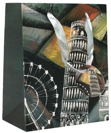 Пакет подарочный Perfect Craft "Пизанская башня", 18 х 24 х 8 см