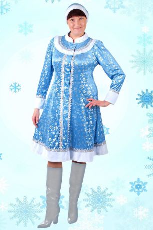 Карнавальный костюм Страна Карнавалия "Снегурочка", цвет: голубой. Размер 46