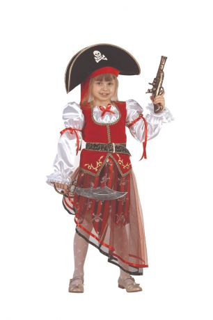 Батик Костюм карнавальный для девочки Пиратка размер 40