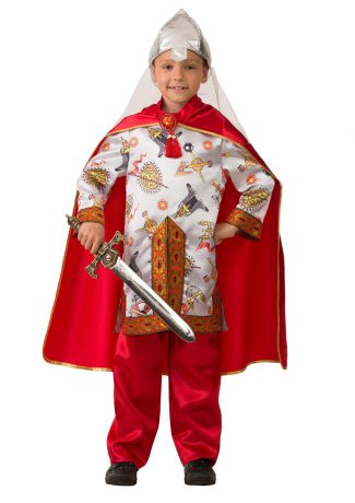 Батик Костюм карнавальный для мальчика Богатырь сказочный размер 26