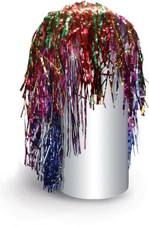 Partymania Маскарадный парик из дождика Веселый праздник цвет разноцветный