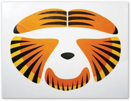 Partymania Украшение-стикер для лица Тигр