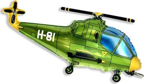 Флексметал Шарик воздушный Вертолет цвет зеленый