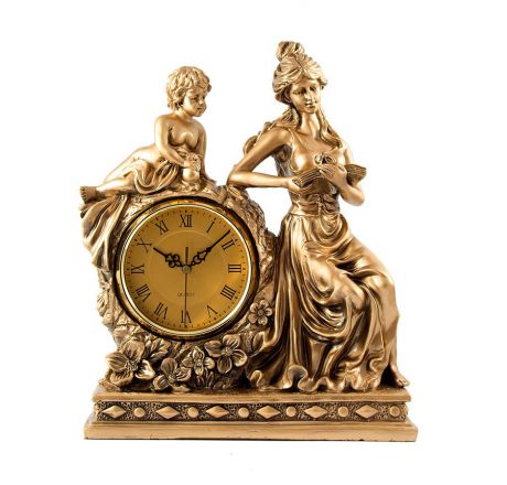 Часы настольные Русские Подарки "Девушка", 37 х 16 х 43 см. 59374