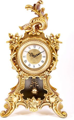 Часы каминные Русские подарки "Рококо", 59108, разноцветный, 27 х 15 х 57 см