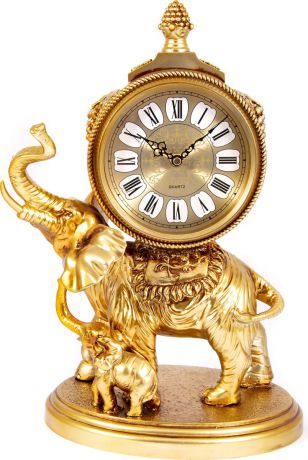 Часы каминные Русские подарки "Слон", 59110, разноцветный, 29 х 17 х 40 см