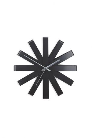 Часы настенные Umbra "Ribbon", цвет: черный