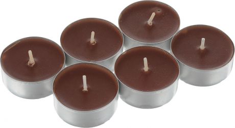 Набор свечей Омский cвечной завод "Шоколад", ароматизированные, диаметр 3,8 см, 6 шт