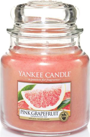 Ароматическая свеча Yankee Candle "Розовый грейпфрут / Pink Grapefruit", 65-90 ч