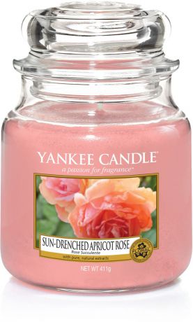 Свеча ароматизированная Yankee Candle "Солнечная абрикосовая роза", 411 г