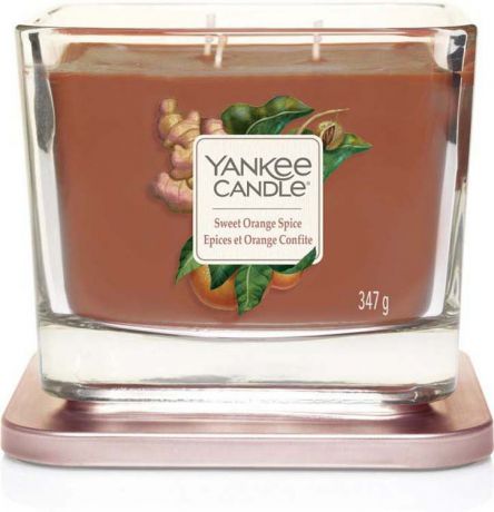 Свеча ароматизированная Yankee Candle "Elevation. Sweet Orange Spice / Сладкий пряный апельсин", средняя, 1591094E, 347 г