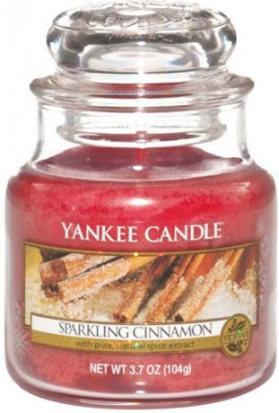 Свеча ароматизированная Yankee Candle "Сверкающая корица / Sparkling Cinnamon", 1100954E, 104 г