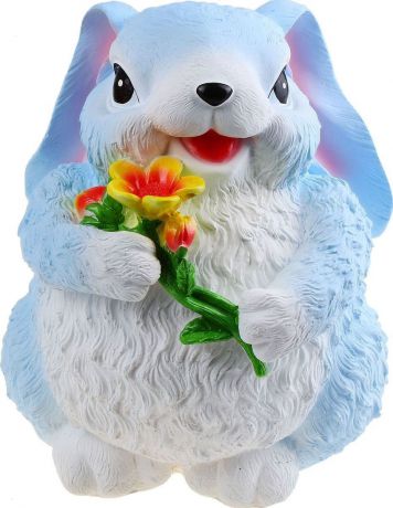 Копилка "Кролик с цветком", 27 х 18 х 11 см