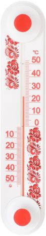 Термометр оконный Rexant, 70-0601, красный