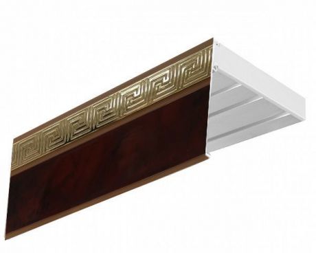 Бленда для шинного карниза Эскар "Версаче", цвет: махагон, ширина 5 см, длина 300 см