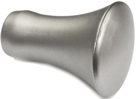 Наконечник-заглушка Эскар "Митра", для металлического карниза, цвет: матовый хром, диаметр 25 мм, 2 шт