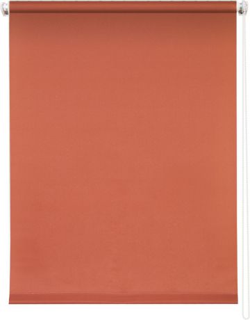 Штора рулонная Уют "Плайн", цвет: терракот, 80 х 175 см