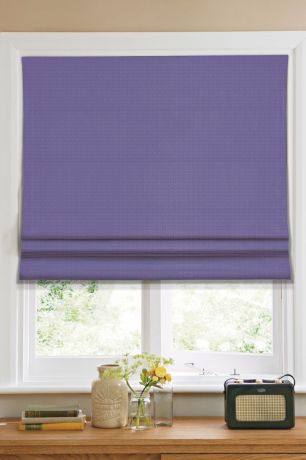 Штора римская "Эскар", цвет: фиолетовый, ширина 80 см, высота 160 см