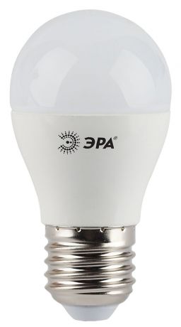 Лампа светодиодная "ЭРА", цоколь E27, 5W, 4000K. P45-5w-840-E27