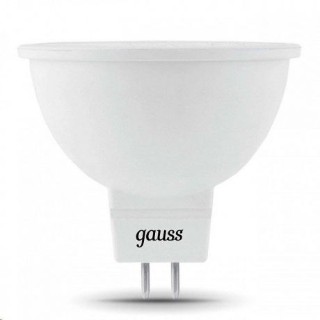 Лампа светодиодная Gauss "LED", MR16, GU5.3, 5W, 3000K, 1/10/100