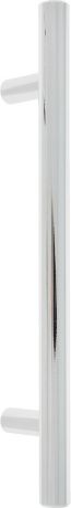 Ручка мебельная Tech-Krep "Рейлинг", 128/188, торец плоский, с фаской, цвет: хром