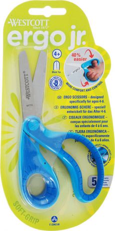 Ножницы Westcott Ergo Junior, E-22002 01, голубой, 13 см