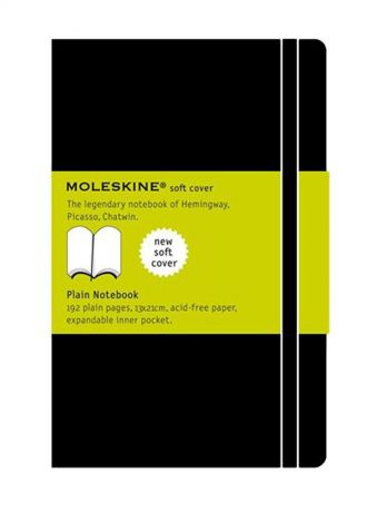 Блокнот Moleskine Classic Soft (нелинованная) Large черный