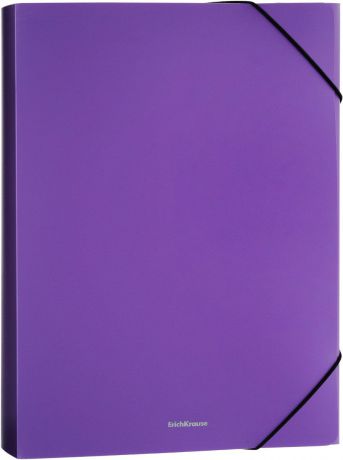 Папка на резинках ErichKrause Classic, 30 мм, A4, фиолетовый