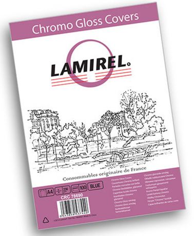 Lamirel Chromolux A4, Blue обложка для переплета (100 шт)