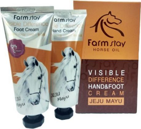 FarmStay Набор косметический: питательный крем для рук, 100 г + питательный крем для ног, 100 г