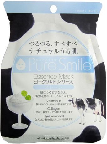 Pure Smile "Yogurt Mask" Увлажняющая маска для лица на йогуртовой основе с экстрактом отрубей, 23 мл