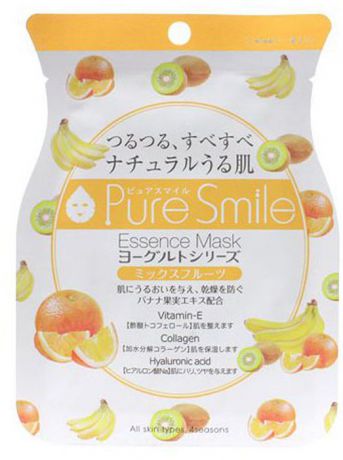 Pure Smile "Yogurt Mask" Питательная маска для лица на йогуртовой основе с экстрактом фруктов, 23 мл