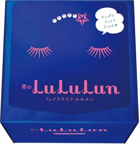 Маска для лица LuLuLun Blue, глубокого увлажнения, для обезвоженной кожи, 32 шт