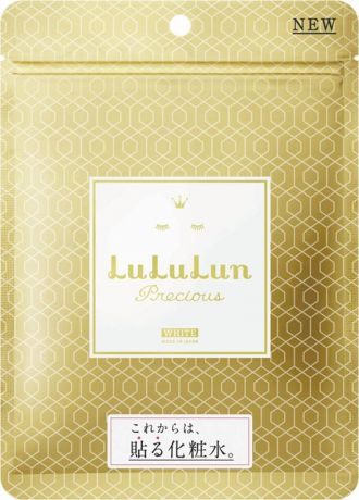 Маска для лица LuLuLun Precious White, антивозрастастная, увлажняющая и выравнивающая тон, 7 шт