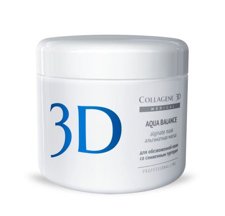 Medical Collagene 3D Альгинатная маска для лица и тела Aqua Balance, 200 г