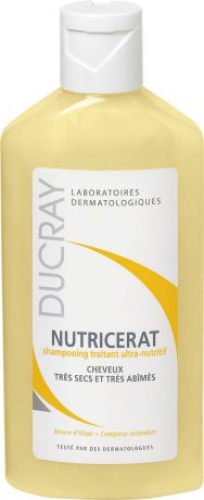 Ducray Сверхпитательный шампунь "Nutricerat", 200 мл